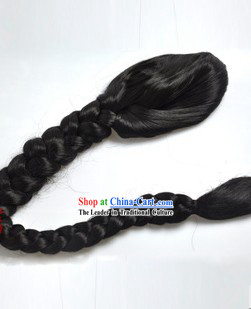 Qing Dynasty Style Long Ponytail Wig for Men