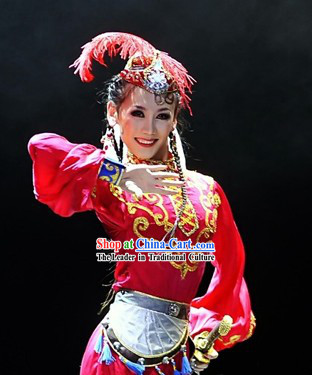 Fragrant Princess Xiangfei Dance Costumes and Hat
