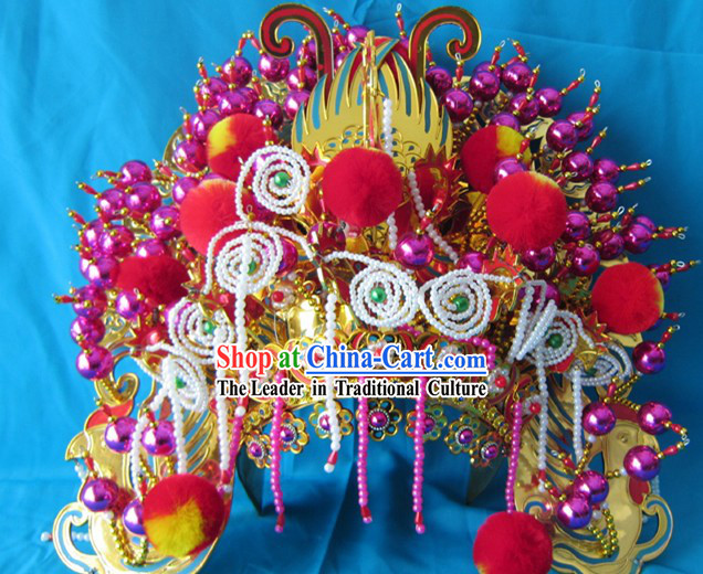 Traditional Chinese Opera Da Feng Guan Big Phoenix Coronet Crown