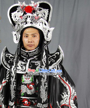 Face-changing Dragon Embroidery Costumes Pants Belt Hat and 12 Masks Complete Set