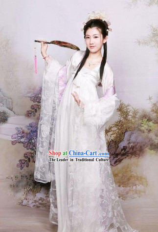 Traditional Chinese Snowflower Tang Dynasty Princess Clothes for Women