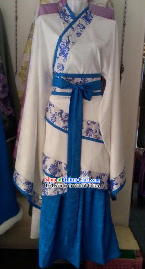 Ancient Chinese White Hanfu Clothing for Women
