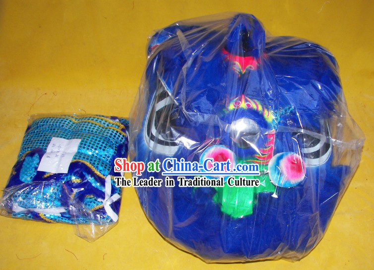 Blue Color One Person Children Size Lion Dance Costumes for Children