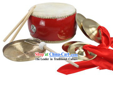Chinese New Year Parade and Performance Drum, Gong and Cymbals Set