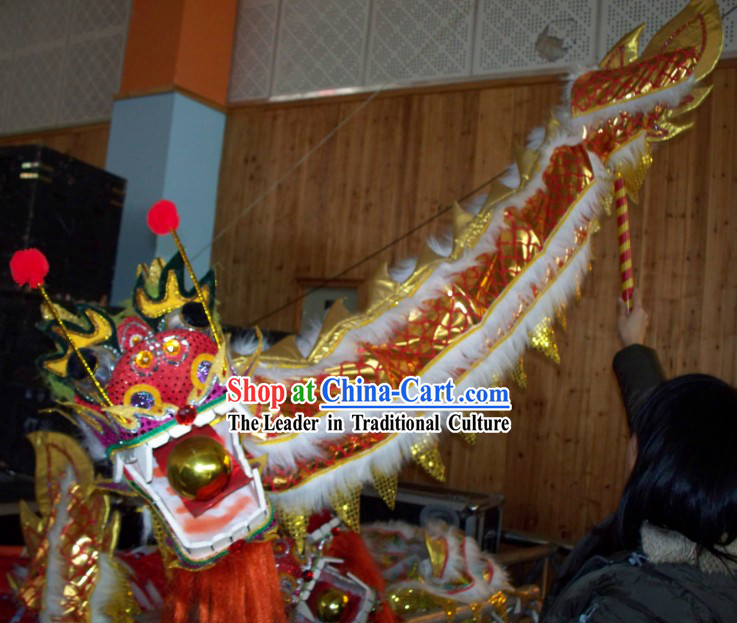 Chinese Festival Celebration Parade One Person Play Dragon Dance Props
