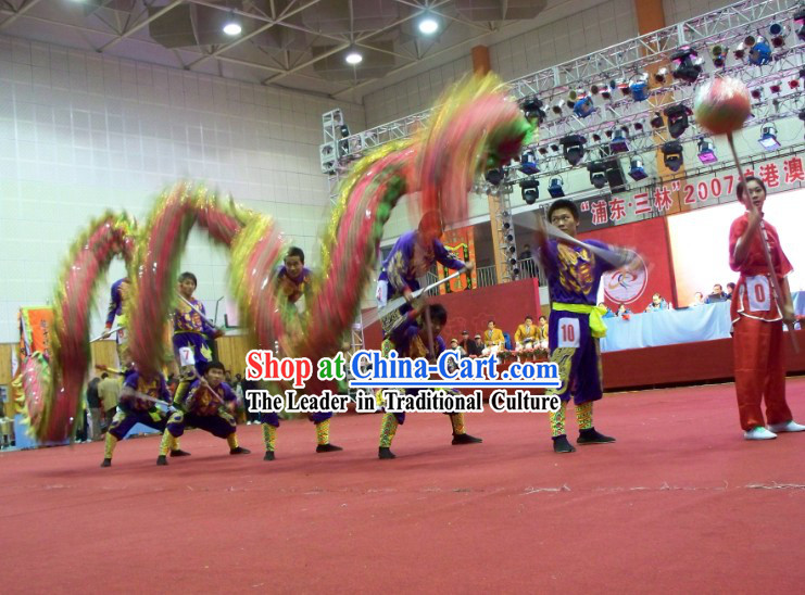 Traditional Chinese Southern Dragon Dance Costumes Complete Set