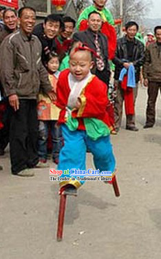 Traditional Chinese Folk Stilt for Children