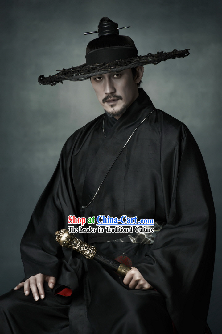 Arang and the Magistrate Korean Hanbok Clothes and Hat Complete Set for Men