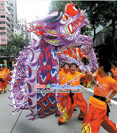 Chinese Lunar New Year Supreme Illuminated Supreme Dragon Dance Equipment Complete Set