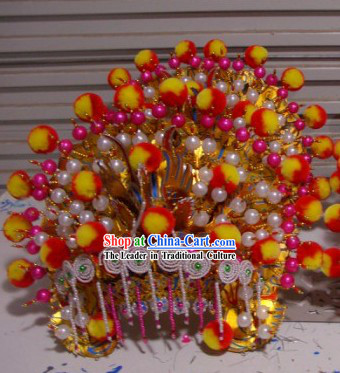 Chinese Traditional Brides Phoenix Crown Headgear