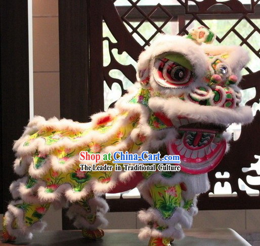 Chinese Classic Lotus Lion Dance Outfit Complete Set