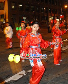 Traditional Chinese New Year Parade Dance Costumes for Women