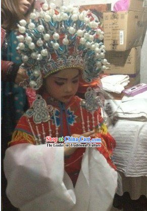 Traditional Chinese Beijing Opera Phoenix Crown for Children