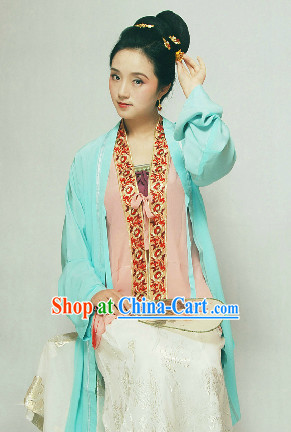 Chinese Classical Song Dynasty Hanfu Quju Dresses for Women
