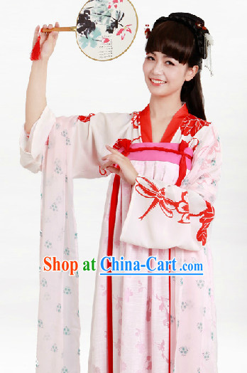 Ancient China Tang Blouse and Skirt Complete Set for Women