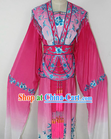 Chinese Ancient Water Sleeve Color Transition Dancing Costumes for Women