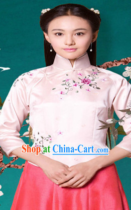 China Minguo Lady Blouse and Skirt