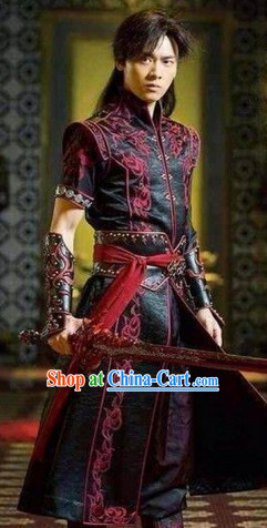 Li Yifeng Asian Swordman Costumes and Cuff Complete Set