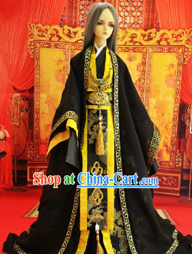 Black Classical Prince Dresses Complete Set