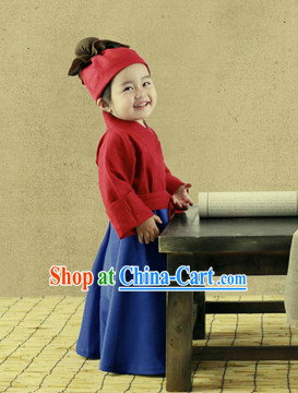 Ancient Chinese Hanfu Clothes for Kids