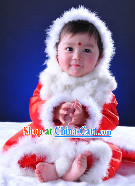 Chinese Traditional Baby Princess Winter Cape Clothing