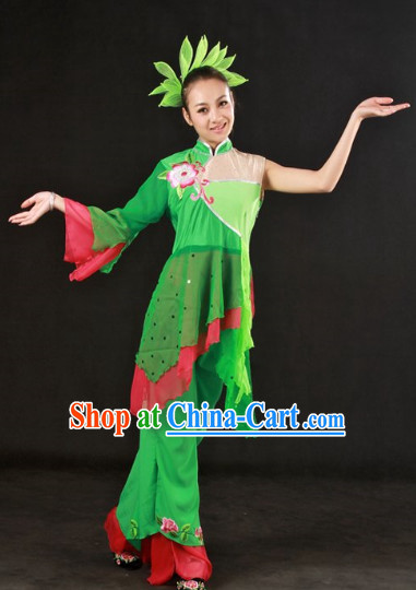 Han Ethnic Dance Suit and Headwear