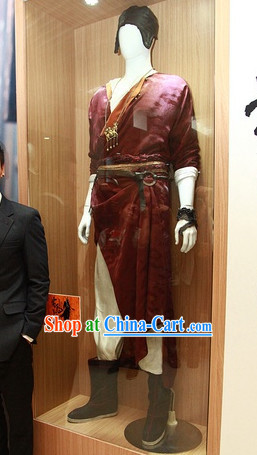 Chinese Kung Fu Boy Traditional Dresses and Hat