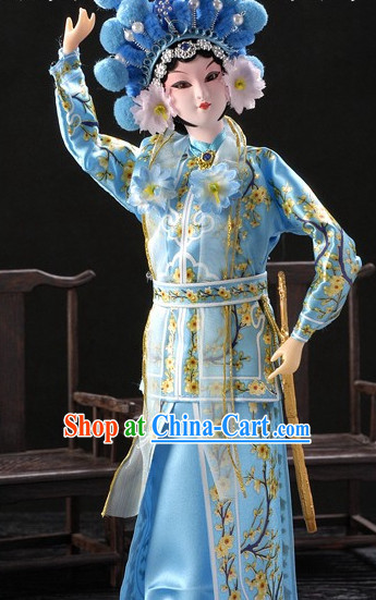 Handmade Traditional Chinese Silk Figurine - Xiao Qing Fairy