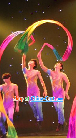 2 Meter Long Color Transition Flowing Silk Dancing Ribbon