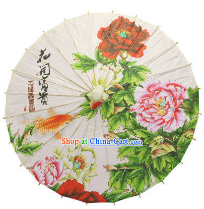 Traditional Chinese Handmade Peony Umbrella