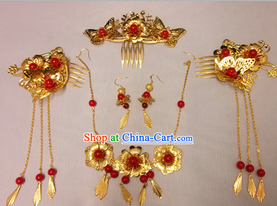 Handmade Traditional Wedding Hair Jewelry Complete Set