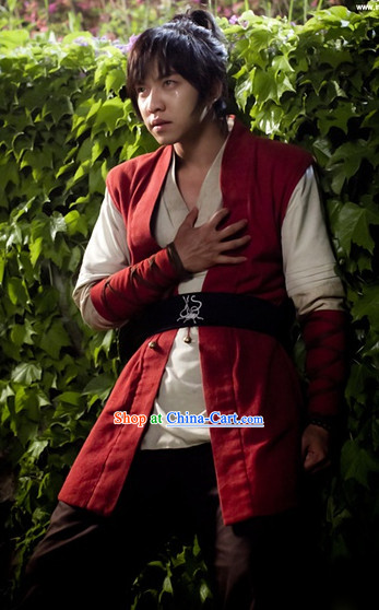 Traditional Korean Swordman Costumes Complete Set