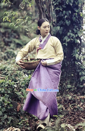 Traditional Korean Female Costumes Complete Set for Women