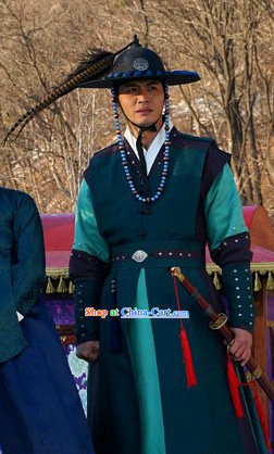 Korean Traditional Young Official Clothes and Hat