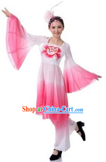 Water Sleeves Traditional Classical Dancewear for Girls