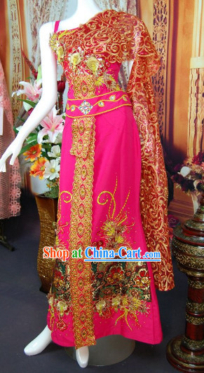 Southeast Asia Traditional Wedding Dresses Complete Set