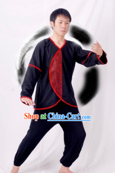 Chinese Black Kung Fu Clothes for Men
