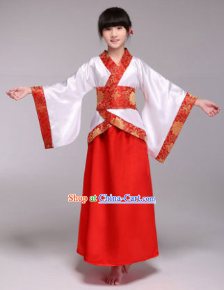 Professional Classical Hanfu Dance Studio Costumes for Children