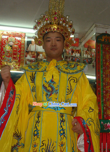 Professional Stage Emperor Costumes and Crown