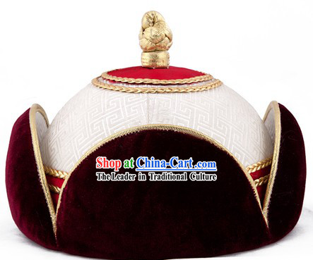 Traditional Chinese Mongolian Princess Hat for Women