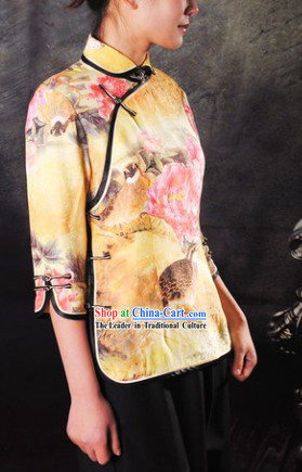 Traditional Chinese Silk Minguo Lady Clothes