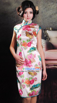 Traditional Chinese Silk Butterfly Skirt
