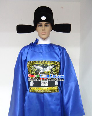 Ancient Chinese Ming Dynasty Government Costumes and Hat for Men