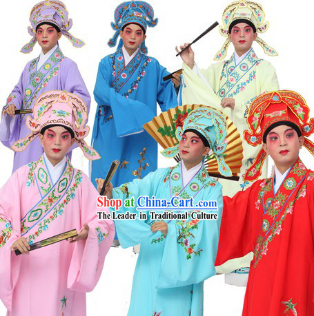 Jiang Nan Four Gifted Scholars Xiao Sheng Young Men Embroidered Clothes and Hat