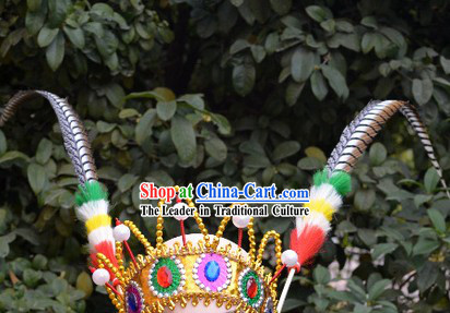 Qiao Hua Dan Feather Dance Hat