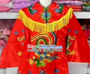 Chinese Peking Opera Red Phoenix Costumes for Kids