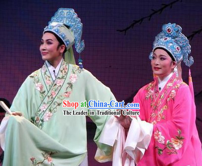 Traditional Chinese Liang Zhu Butterfly Love Costumes for Men and Women