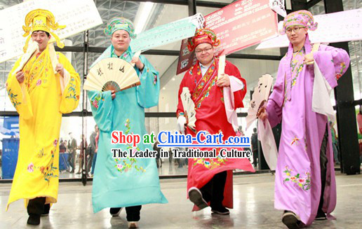 Stage Performance Use Xiao Sheng Dance Costumes and Hat for Men