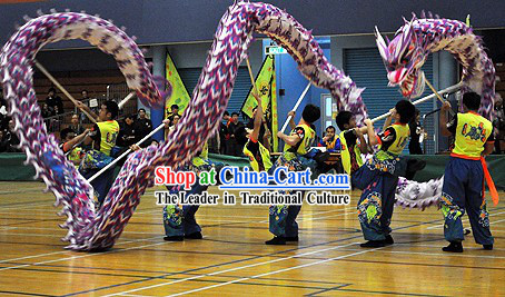 College Students Luminous Dragon Dance Costumes Complete Set