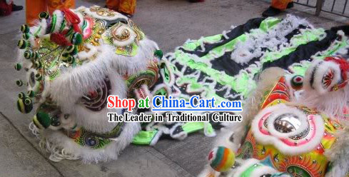 Traditional Fut San Lion Dance Costumes Complete Set